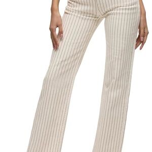 NWT Hudson Jeans Cream Pinstripe Boot Cut Pants
